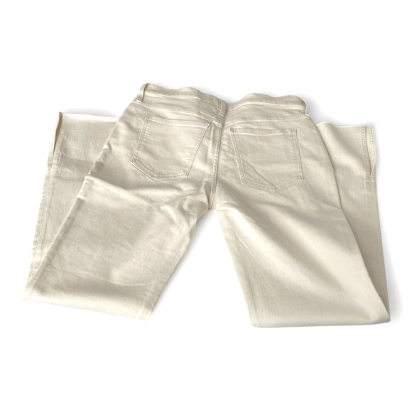 Madewell Kick Out Flare Jeans Size 31 NWT Ecru beige Raw Hem Full Length - Picture 5 of 9